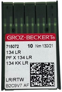Иглы для промышленных машин, DP*5 №130, КОЖА 134 LR/PFX134LR/797 LR Groz-Beckert - фото и цены в Минске