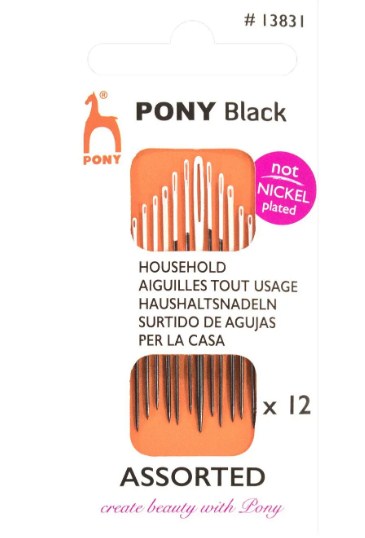 13831 Набор игл Pony Black ассорти 12шт. - фото и цены в Минске