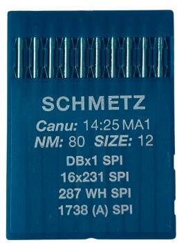 Иглы для промышленных машин DB*1/80 SPI (10 шт) SCHMETZ - фото и цены в Минске