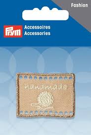 Аппликация  PRYM 403785, Эмблема 40*30мм для пришивания, 100% полиэстер, бежевый  - фото и цены в Минске