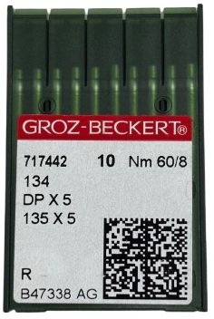 Иглы для промышленных машин, DP*5 №60,  134 / DPx5/135x5  Groz-Beckert - фото и цены в Минске
