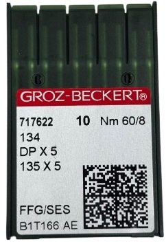 Иглы для промышленных машин, DP*5 №60, SES 134 / DPx5/135x5  Groz-Beckert - фото и цены в Минске