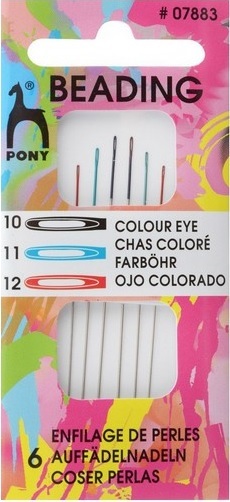 Иглы для бисера Beading №10/12 6шт Pony 07883 - фото и цены в Минске