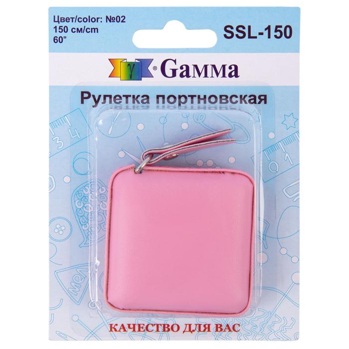 Сантиметровая рулетка Gamma SSL-150 кожзаменитель 150 см розовая - фото и цены в Минске