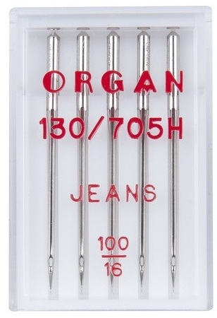 Иглы Джинс ORGAN № 100 (5 игл/упаковка) - фото и цены в Минске