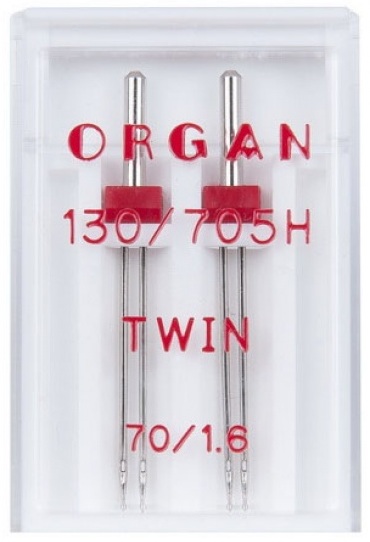 Иглы двойные ORGAN № 70/1.6 (2 иглы/упаковка) - фото и цены в Минске