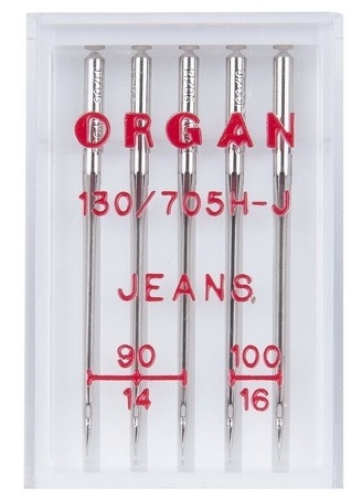 Иглы Джинс № 90-100 (5 игл/упаковка) ORGAN  - фото и цены в Минске