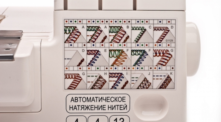Натяжение нитей в коверлоке Натяжение нитей в коверлоке