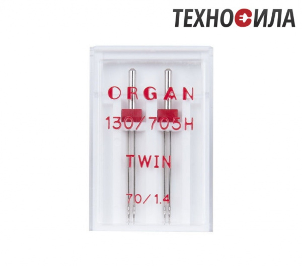 Иглы двойные ORGAN  № 70/1.4 (2 иглы/упаковка) - фото и цены в Минске