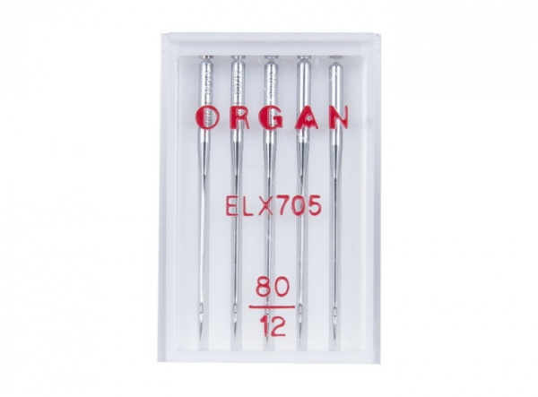 Иглы для распошив. машин ELx705 №80 ORGAN (5 игл/упаковка) - фото и цены в Минске