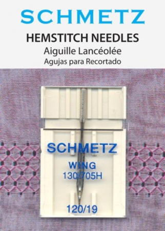 Игла двойная универсальная SCHMETZ WING №120/19 для бытовых швейных машин (1 шт.) - фото и цены в Минске