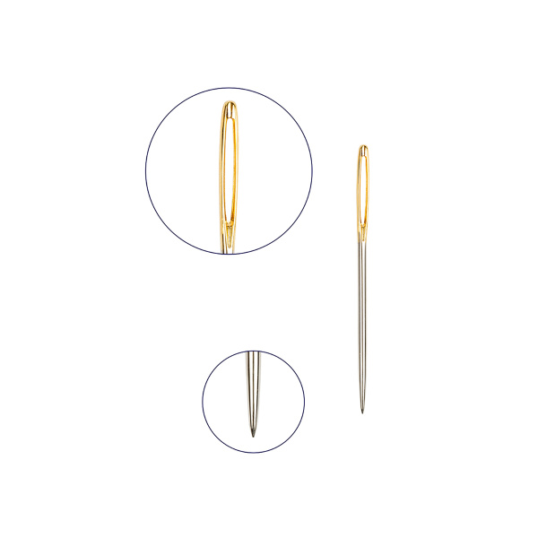 Иглы для шитья ручные "Gamma" 6 шт. синельные №20-24 N-382 - фото и цены в Минске