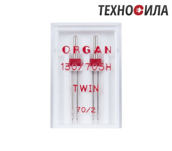 Иглы двойные ORGAN № 70/2.0 (2 иглы/упаковка) - фото и цены в Минске
