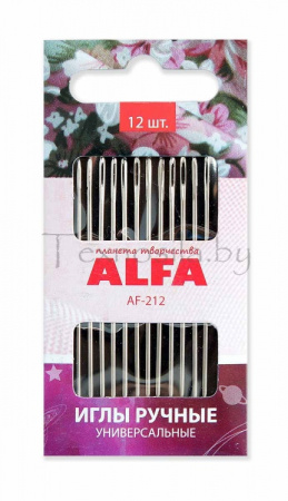 Иглы ручные ALFA AF-212 универсальные - фото и цены в Минске