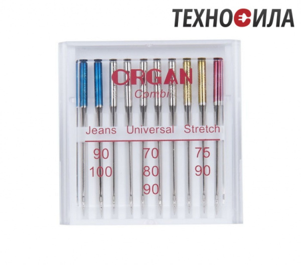 Иглы универсальные COMBI (10 игл/упаковка)ORGAN - фото и цены в Минске