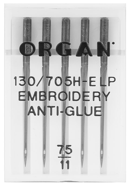 ORGAN иглы для вышивки Anti Glue № 75 (5 игл/упаковка) - фото и цены в Минске