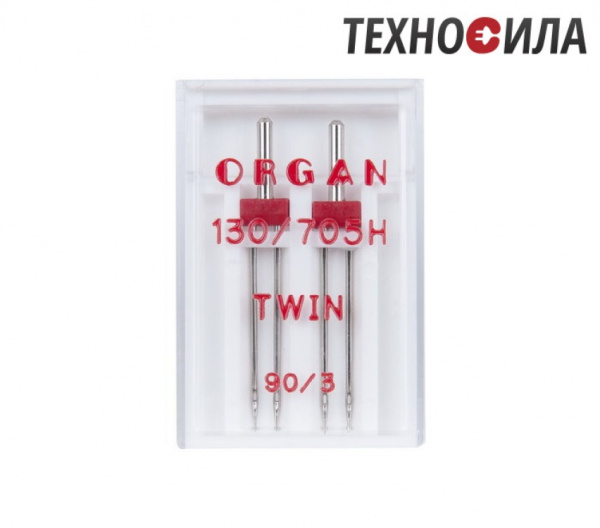 Иглы двойные ORGAN № 90/3 (2 иглы/упаковка) - фото и цены в Минске