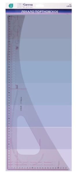 Лекало портновское Угольник Gamma 60.5 x 24 см LUR-05 - фото и цены в Минске