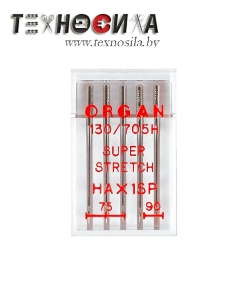 Иглы Супер Стрейч ORGAN № 75-90 (5 игл/упаковка) - фото и цены в Минске