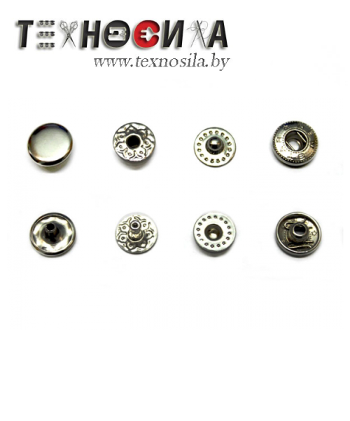 Кнопка АЛЬФА рубашечная 9,5 никель - фото и цены в Минске