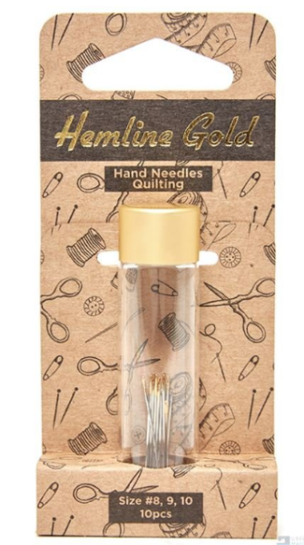 Иглы ручные с острым кончиком в баночке №8-10, 10 шт Hemline Gold 282G.810.HG - фото и цены в Минске