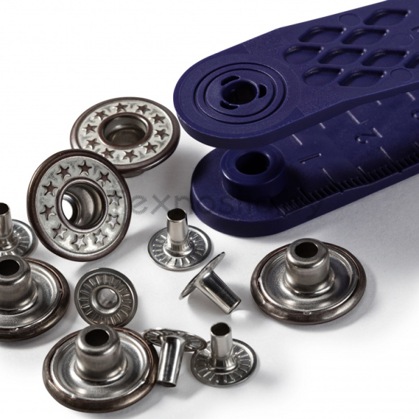 Джинсовые кнопки Звезда 17 мм 6 шт состаренный Prym 622239 - фото и цены в Минске