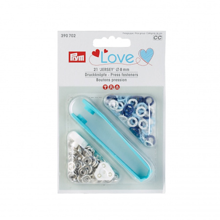 Кнопки Джерси Color латунь 8 мм 21 шт разноцветные Prym Love 390702 - фото и цены в Минске