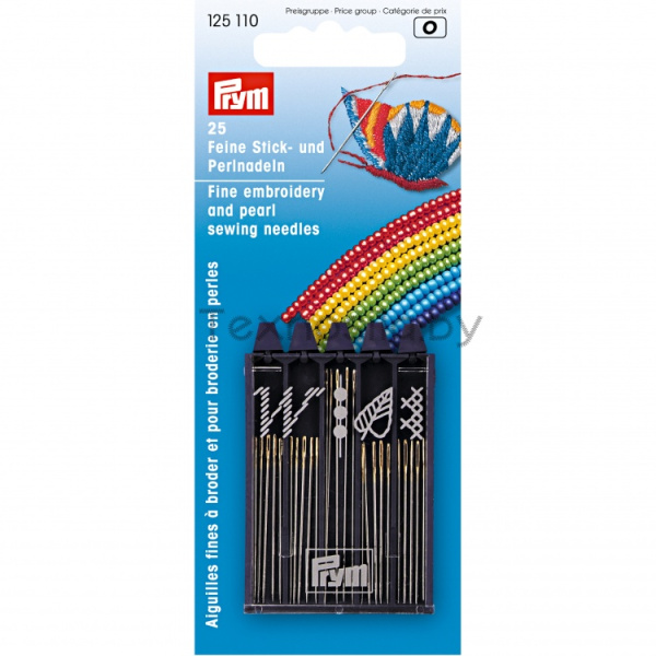 Набор игл для вышивки и бисероплетения 25 шт Prym 125110 - фото и цены в Минске