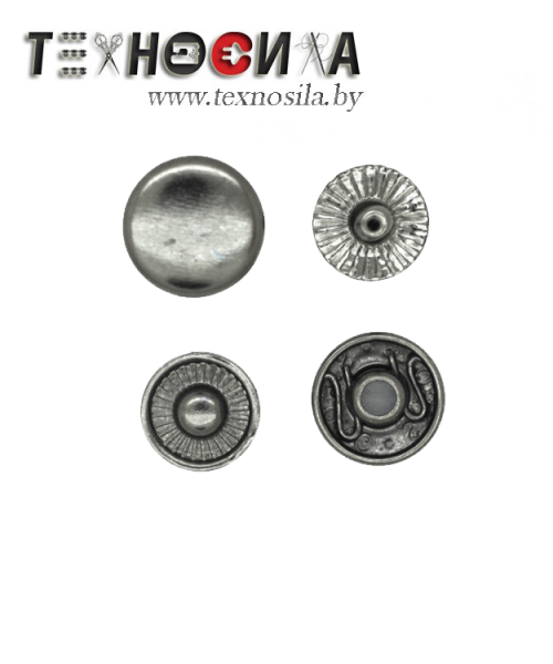 Кнопка АЛЬФА рубашечная 9,5 никель - фото и цены в Минске