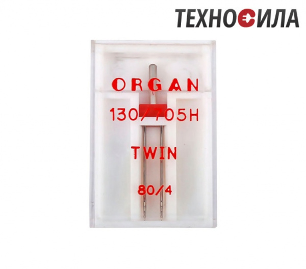 Иглы двойные ORGAN № 80/4 (1 игла/упаковка) - фото и цены в Минске