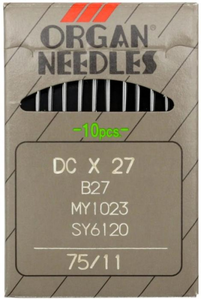 Иглы для промышленных машин Organ DС*27/75 (10 игл/упаковка) - фото и цены в Минске