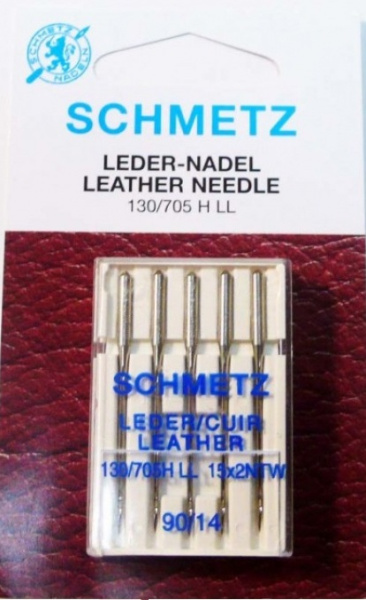 Набор игл кожа SCHMETZ LEDER №90 для бытовых швейных машин и оверлоков (5 шт.) - фото и цены в Минске
