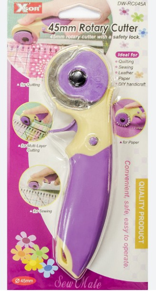 Дисковый раскройный нож Rotary Cutter Ergonomics с лезвием 45 мм DW-RC045A - фото и цены в Минске