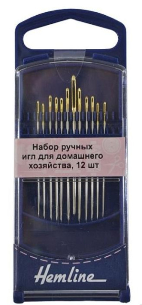 Иглы ручные 12 шт для домашнего хозяйства №19,5,7,8 Hemline 214G - фото и цены в Минске